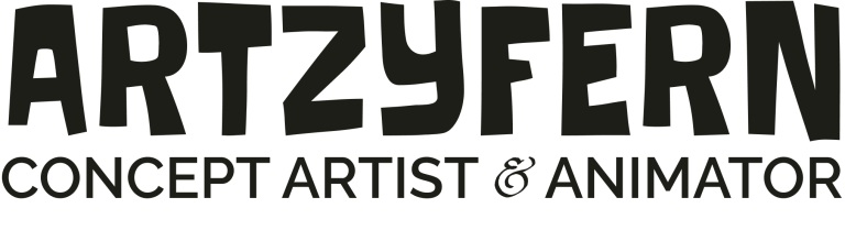 artzyfern concept artist and animator logo