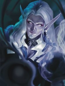 dark elf art commission preview card